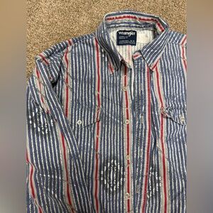Vintage men’s wrangler cowboy cut regular fit shirt 16-34